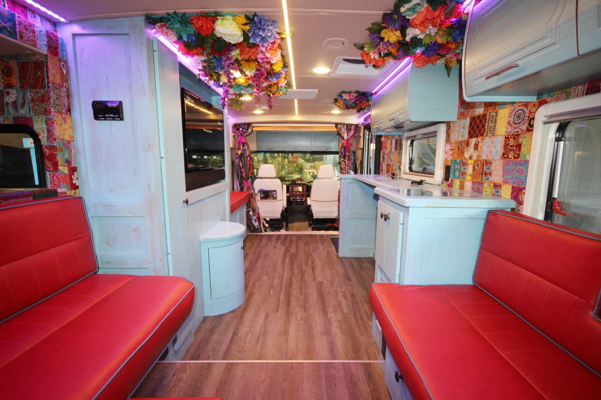 CMI Class C Retrofit LED Strip Custom Floral Ceiling Fixtures