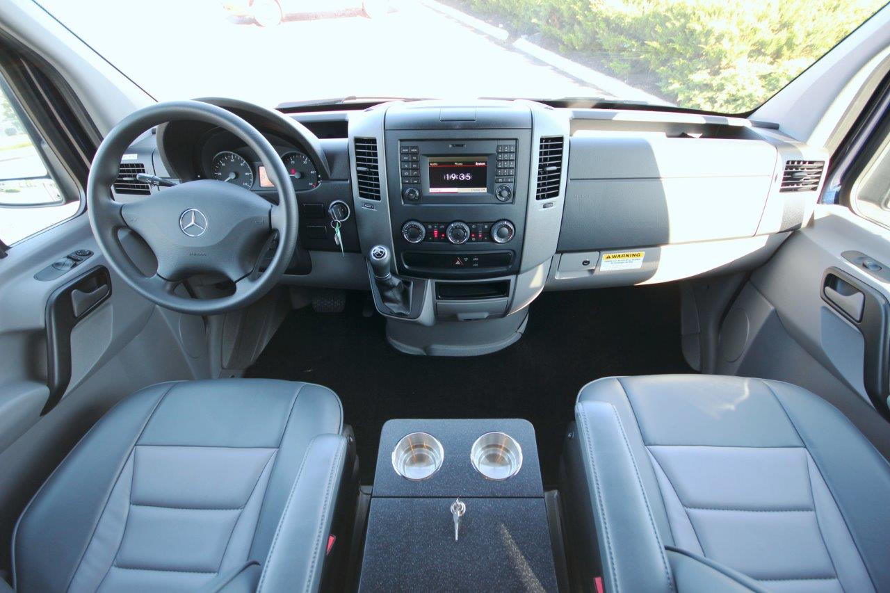 Mercedes Van Custom Secured Center Console (1)
